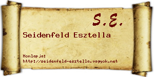 Seidenfeld Esztella névjegykártya